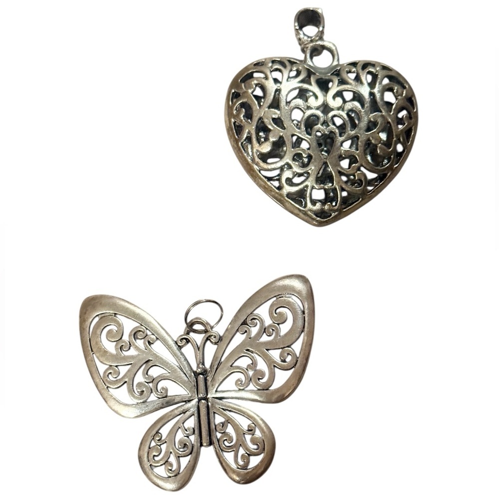 Heart and Butterfly Pendants